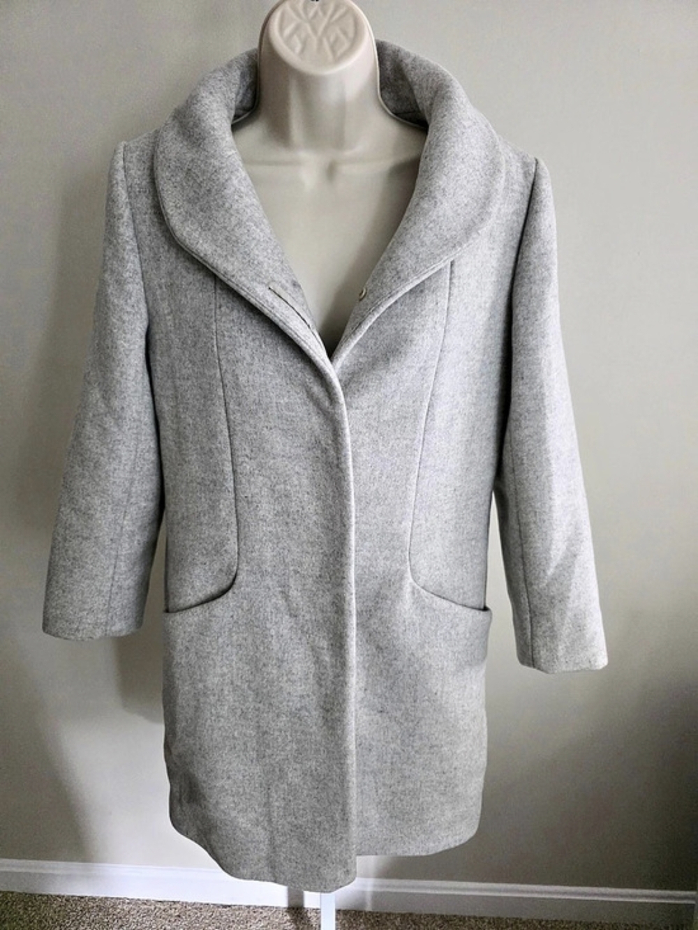 Wilfred The Cocoon Coat Wool Coat Gray Small
